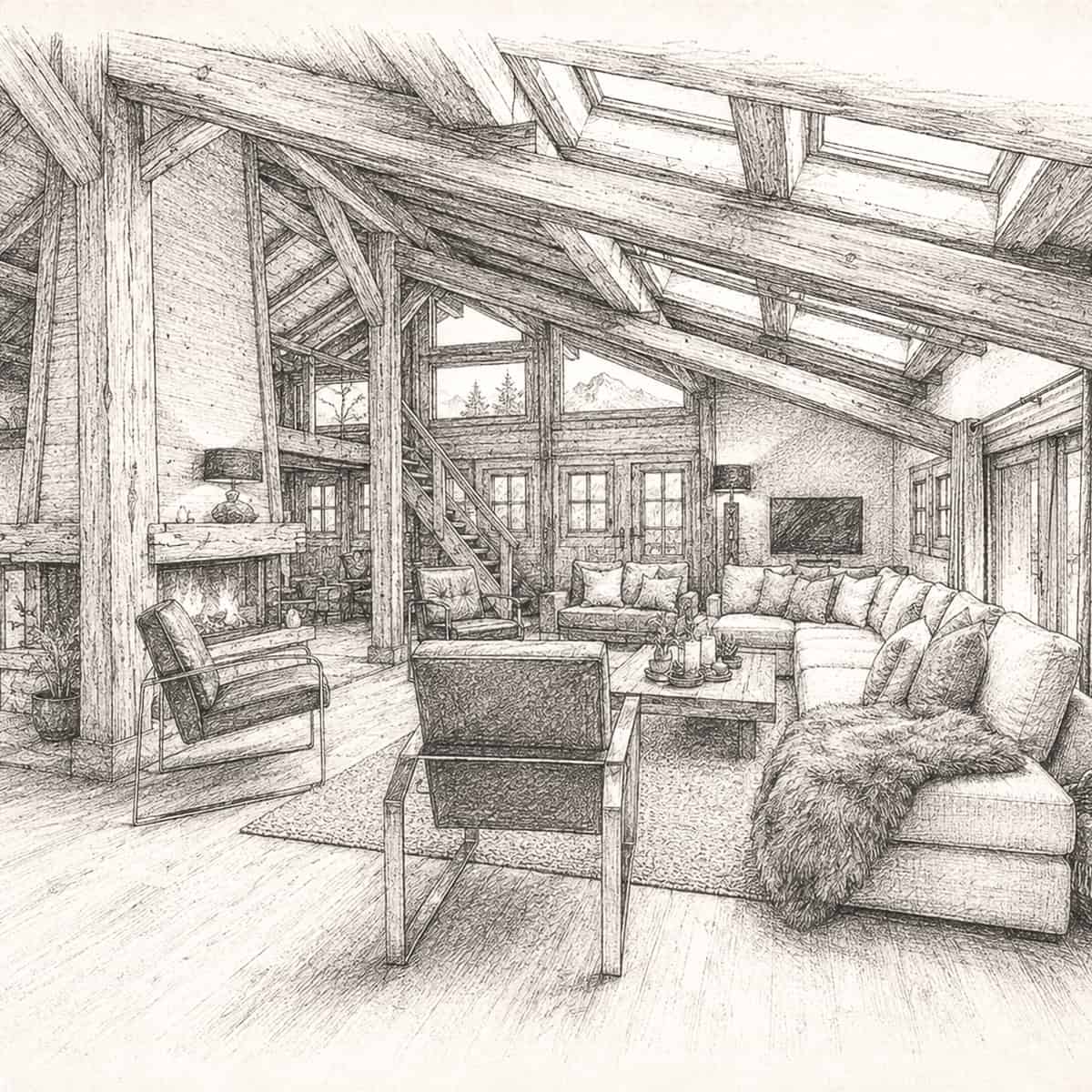 Chalet Saint-Gervais — croquis